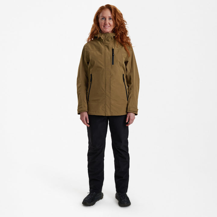 Deerhunter Lady Sarek Shell Jacket with hood Butternut