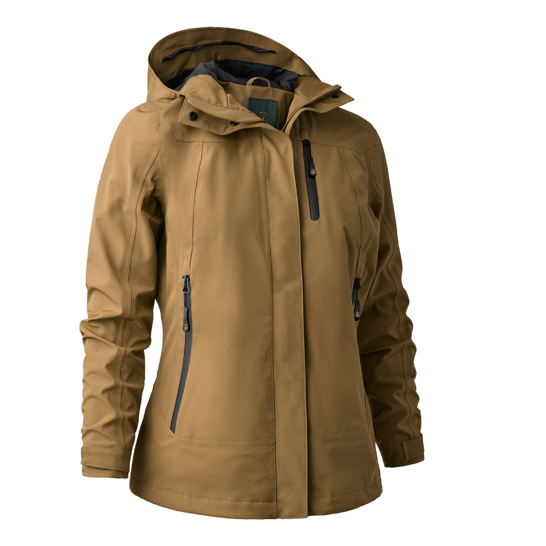 Deerhunter Lady Sarek Shell Jacket with hood Butternut