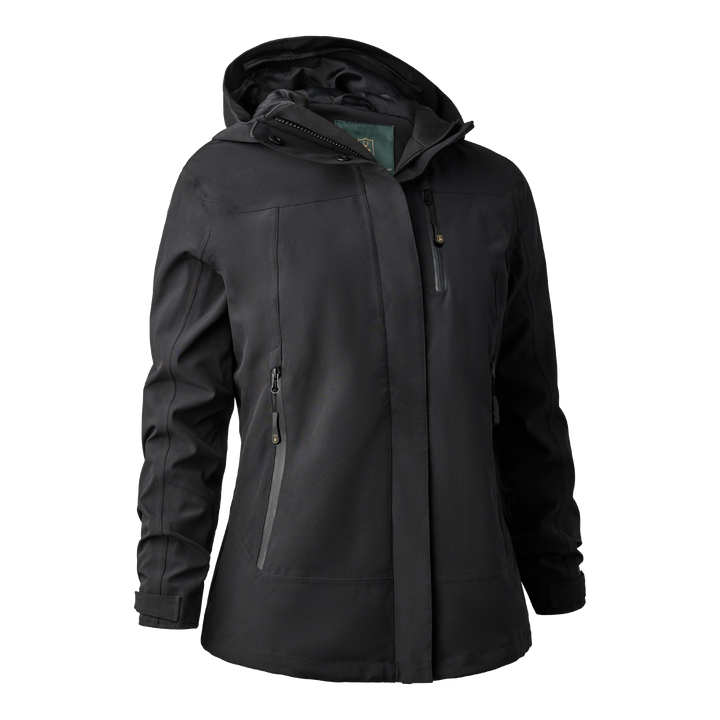 Deerhunter Lady Sarek Shell Jacket with hood Black