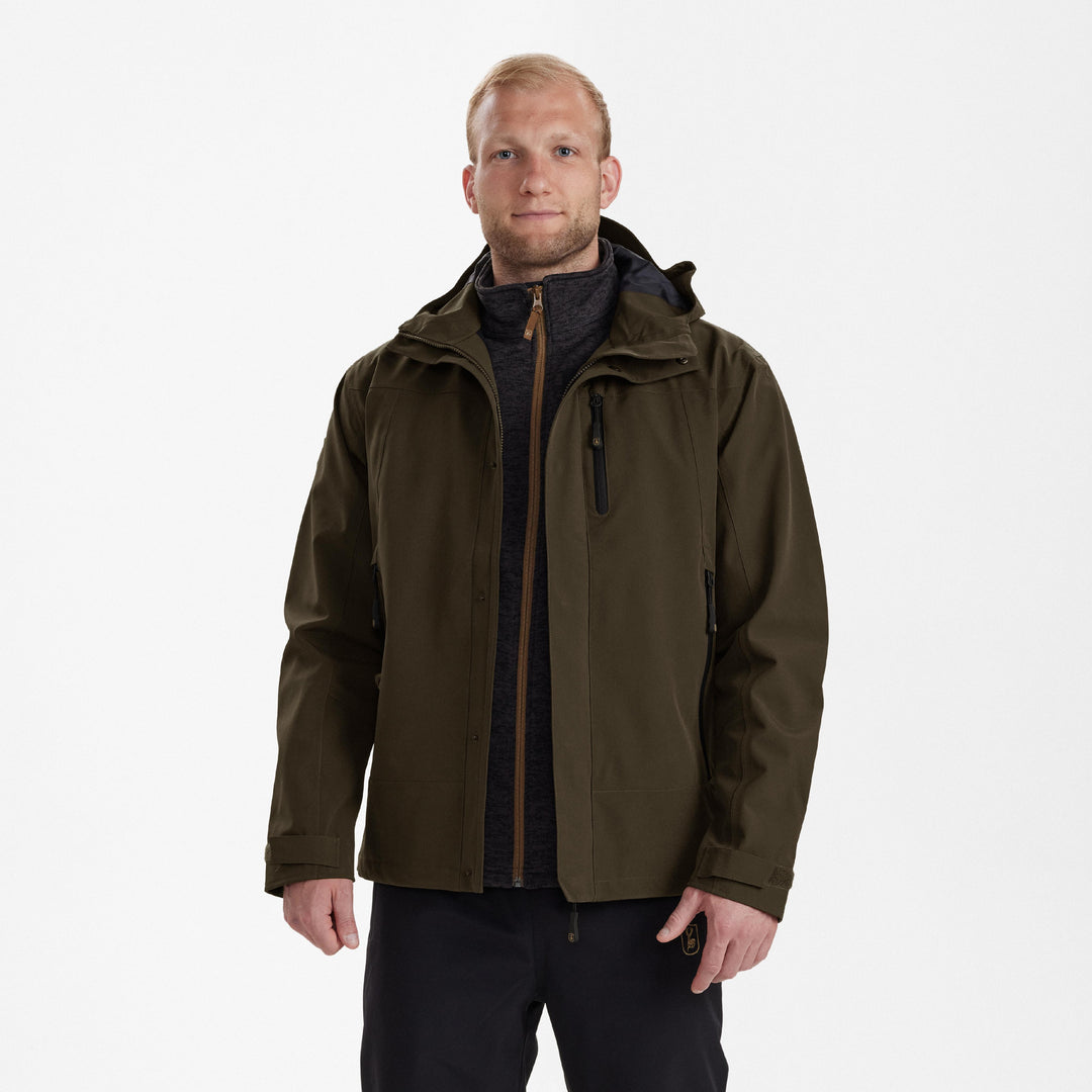 Deerhunter Sarek Shell Jacket with hood Fallen Leaf