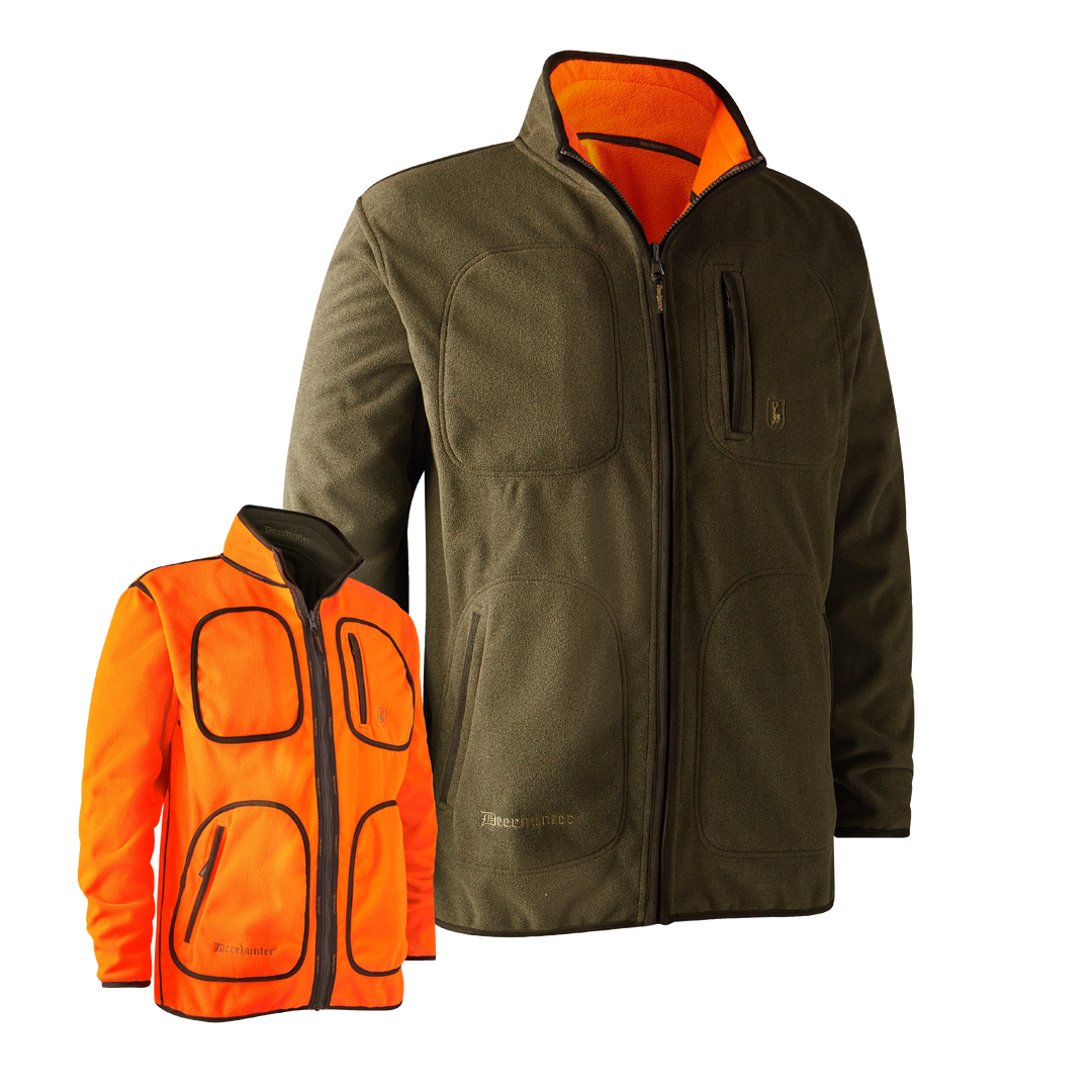 Deerhunter Gamekeeper Bonded Fleece Jacket - reversible Orange 2XL