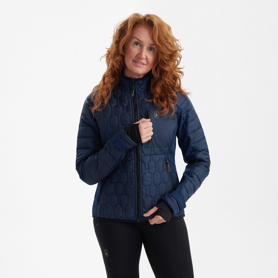 Deerhunter Lady Mossdale Quilted Jacket Dress Blues