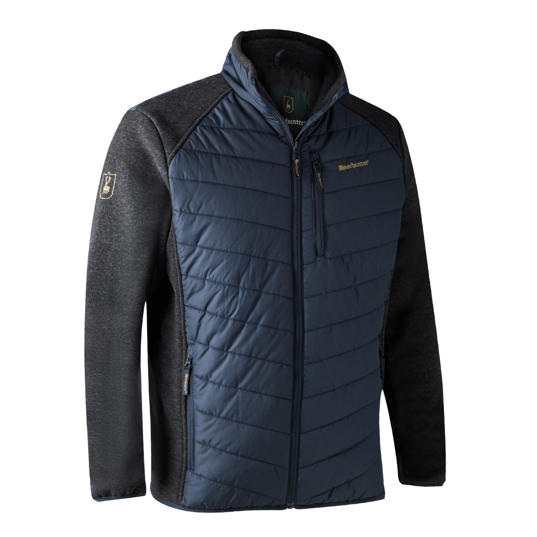 Deerhunter Moor Padded Jacket with knit Dark Blue