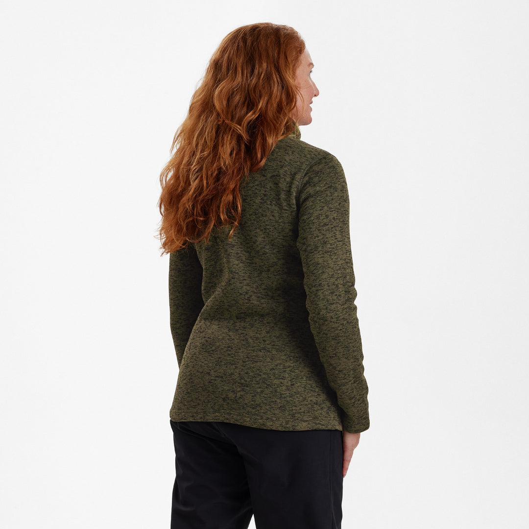 Deerhunter Lady Sarek Knitted Jacket Olive Night melange