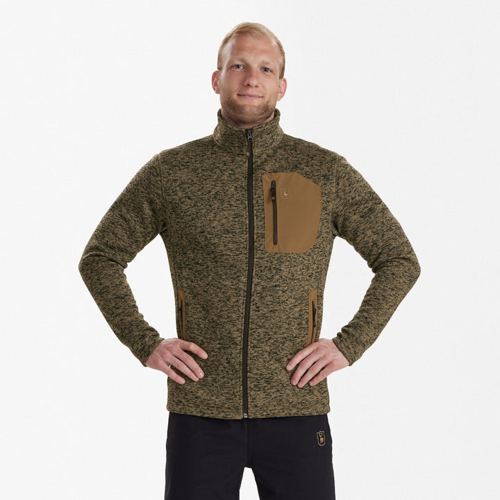 Deerhunter Sarek Knitted Jacket Butternut melange