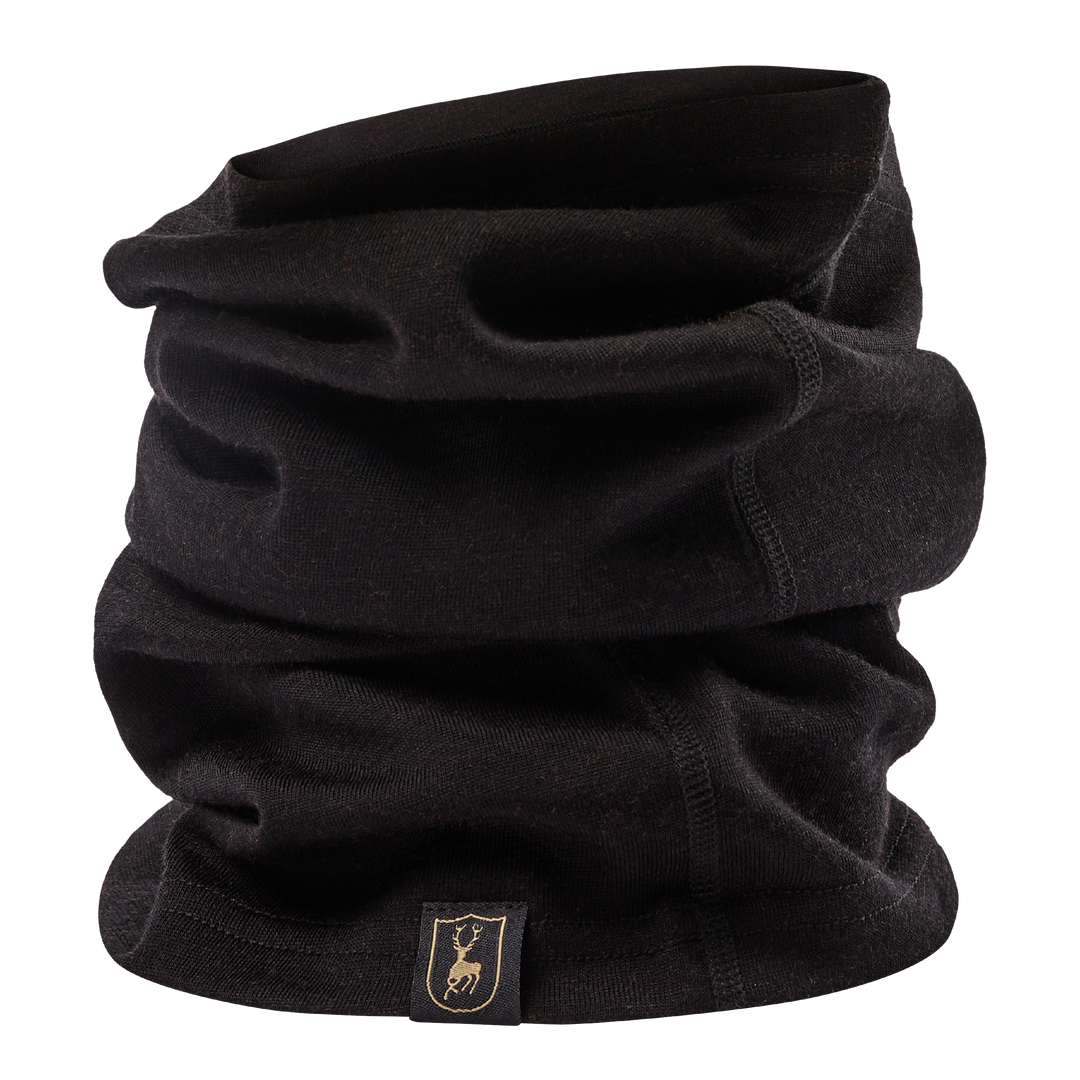 Deerhunter Quinn Merino Neck Tube Black Oak