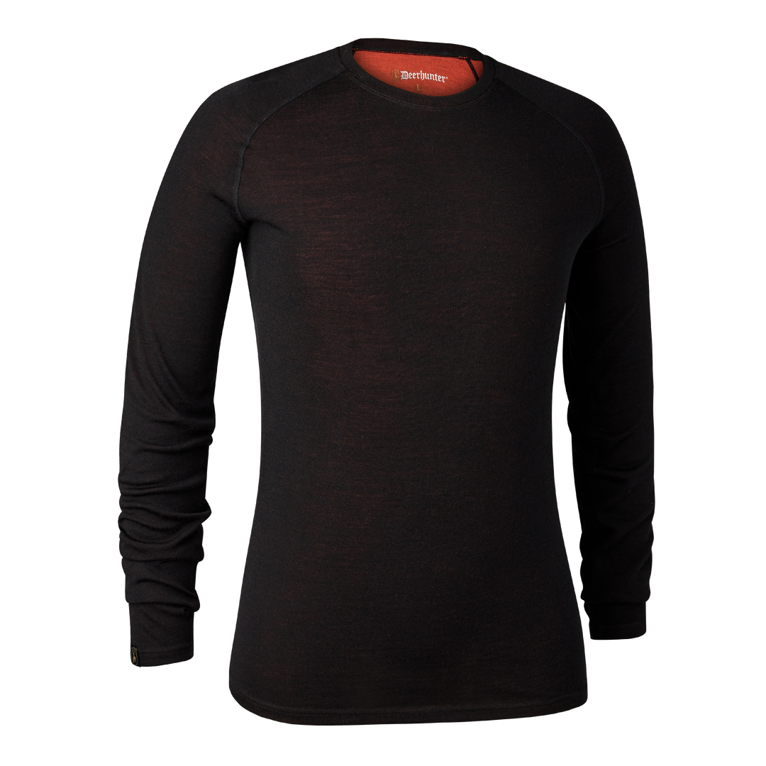 Deerhunter Quinn Merino Undershirt Black Oak