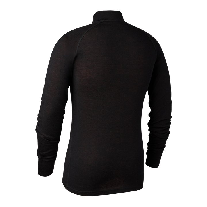 Deerhunter Quinn Merino ½-Zip Undershirt Black Oak