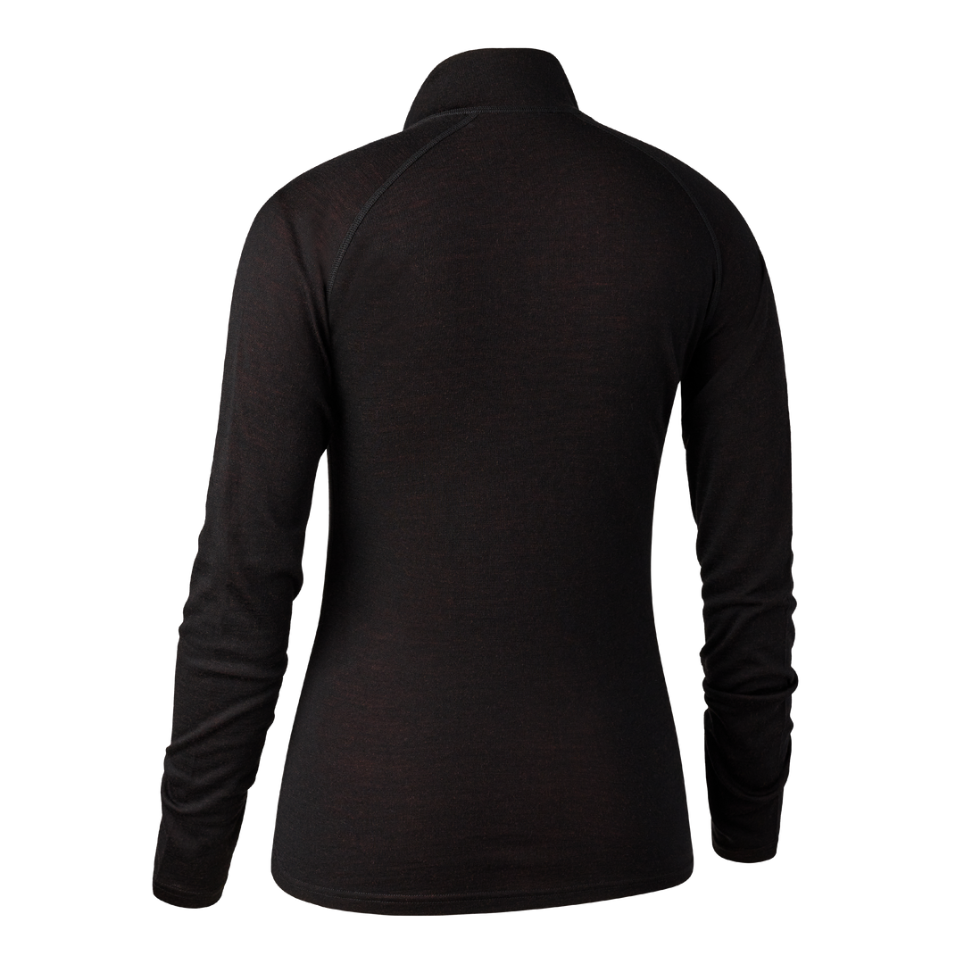 Deerhunter Lady Quinn Merino ½-Zip Undershirt Black Oak