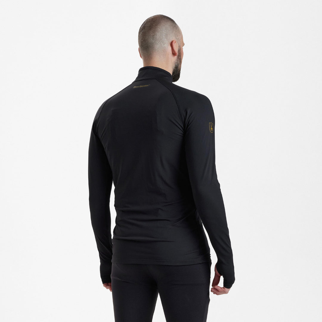 Deerhunter Heat Undershirt with zip-neck Black