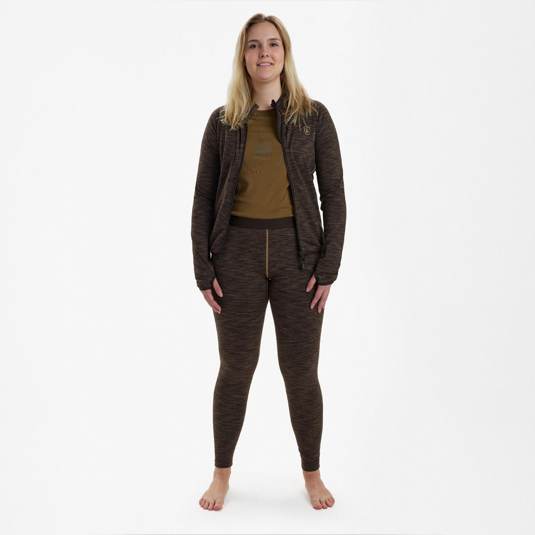 Deerhunter Lady Insulated Leggings Brown Melange