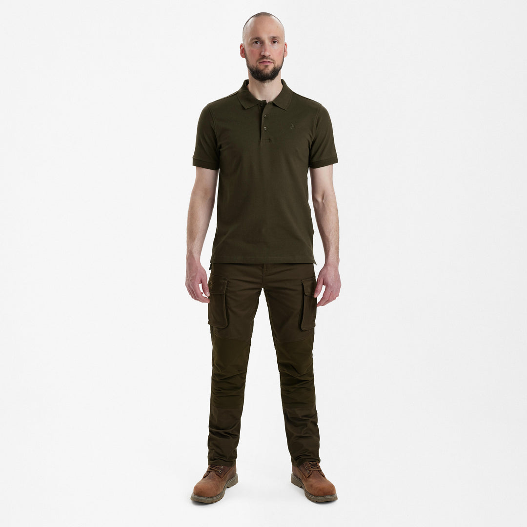 Deerhunter Harris Polo Shirt Deep Green