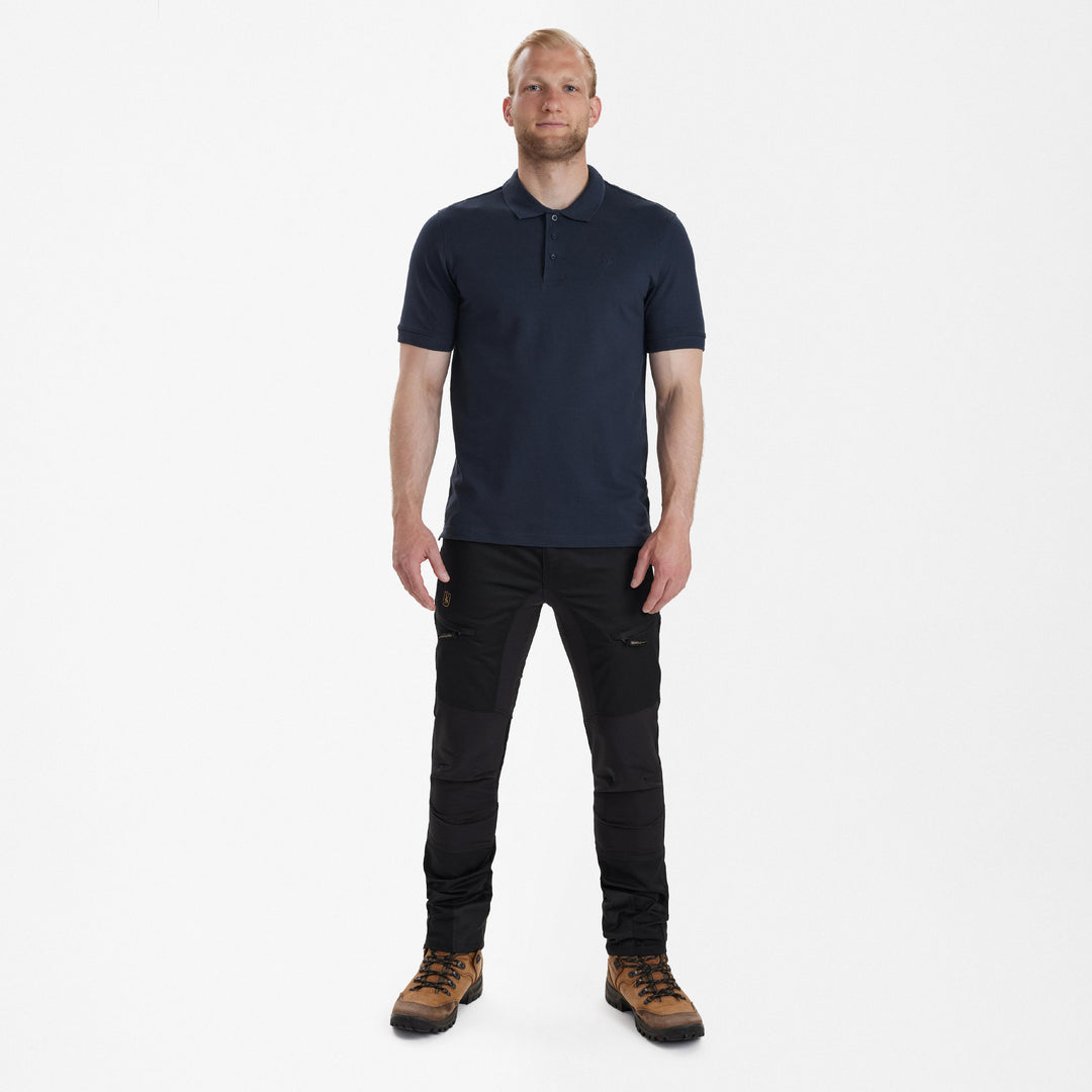 Deerhunter Harris Polo Shirt Dark Blue