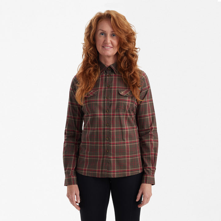 Deerhunter Lady Elena Shirt Green Check 36