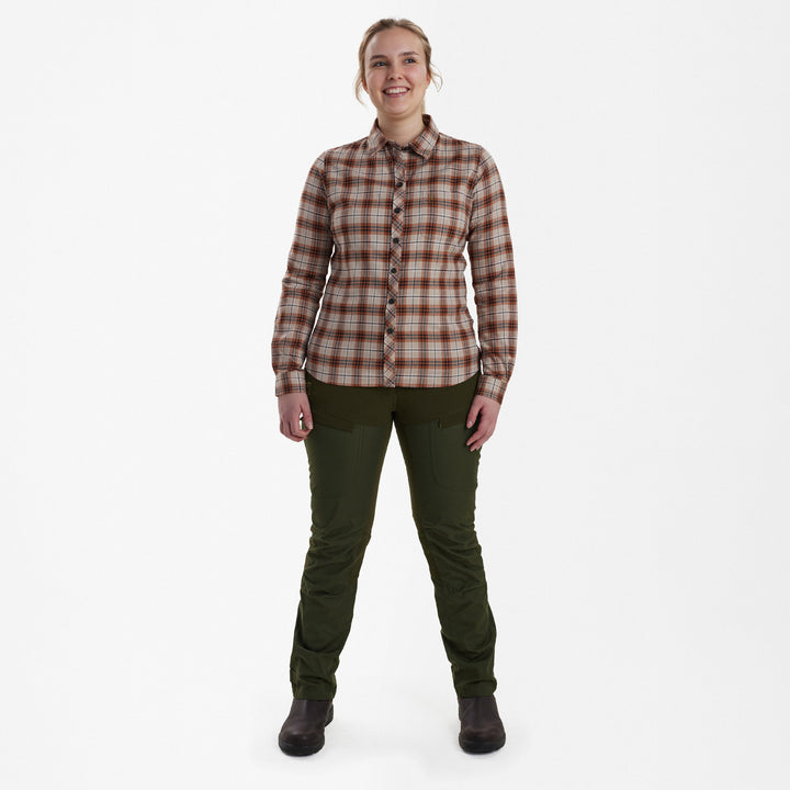 Deerhunter Lady Louisa Shirt Orange Check 36