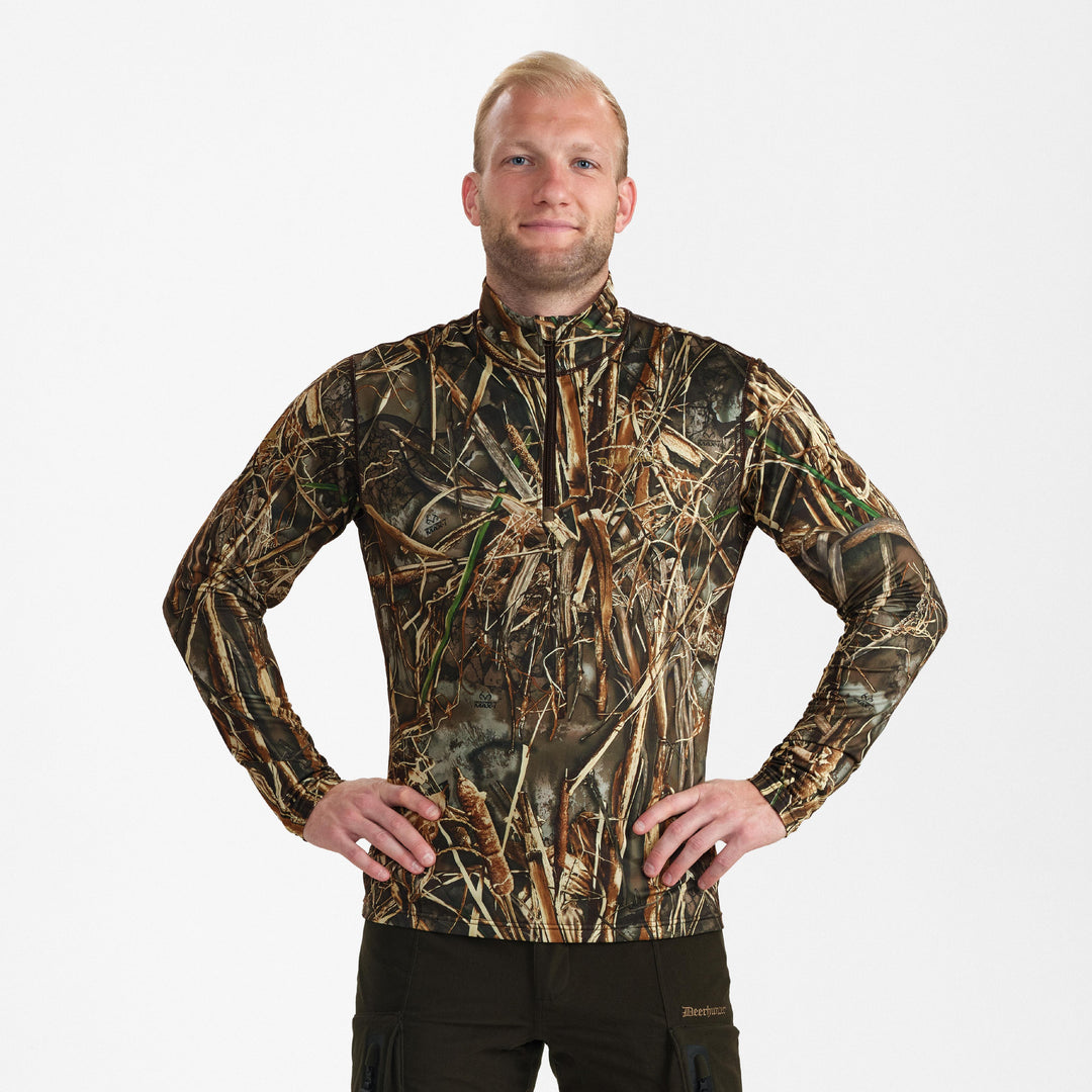 Deerhunter Game ½-Zip T-shirt L/S REALTREE MAX-7