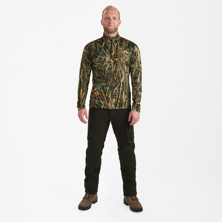 Deerhunter Game Â½-Zip T-shirt L/S REALTREE MAX-7Â® 2XL