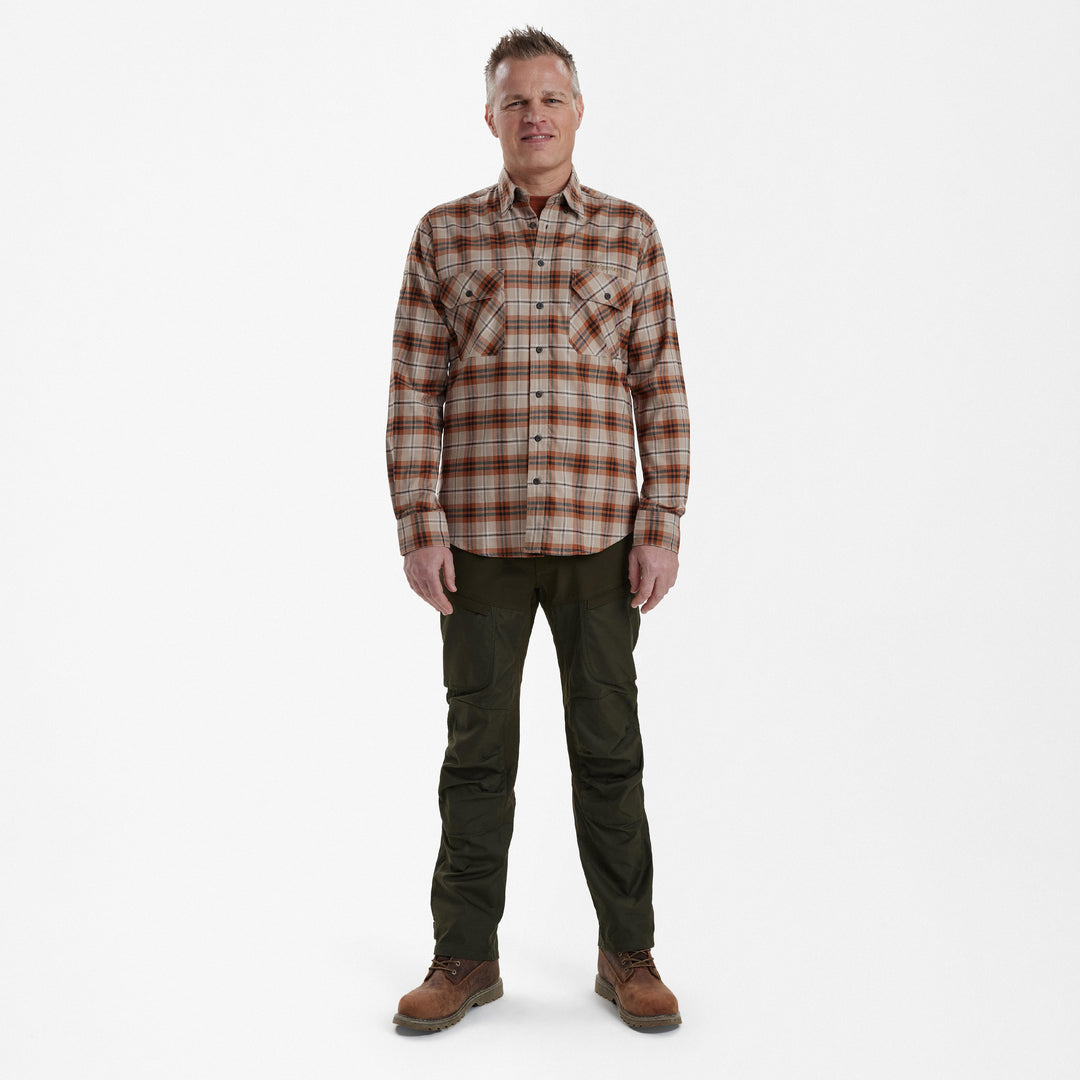 Deerhunter Louis Shirt Orange Check 39/40