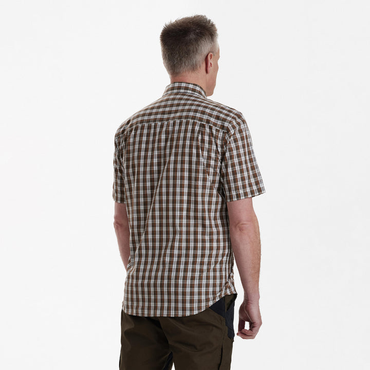 Deerhunter Jeff Shirt S/S Brown Check 37/38