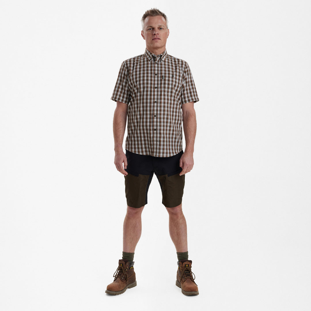 Deerhunter Jeff Shirt S/S Brown Check 37/38