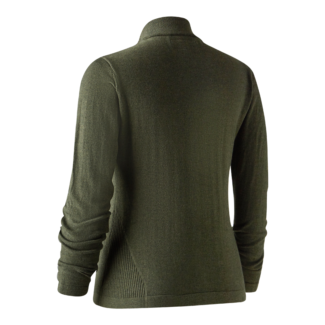 Deerhunter Lady Darlington Knit Cardigan Green Melange