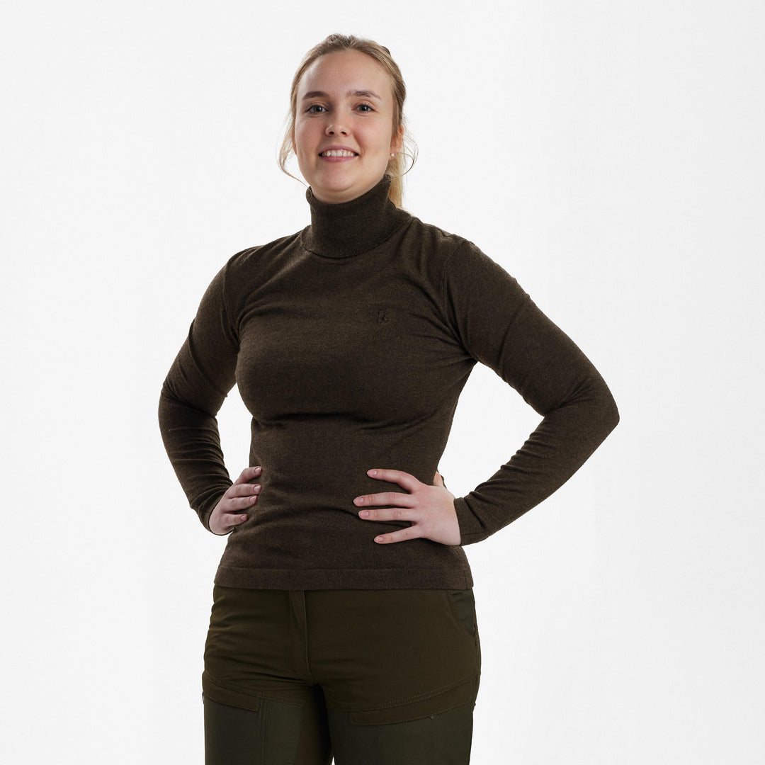 Deerhunter Lady Darlington Roll Neck Dark Elm