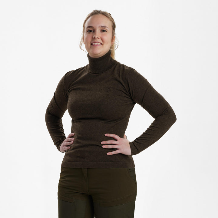 Deerhunter Lady Darlington Roll Neck Dark Elm