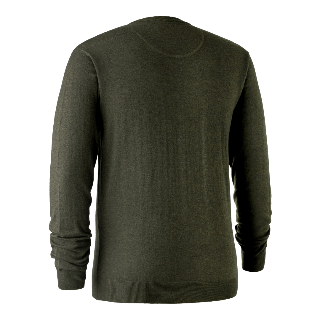 Deerhunter Kingston Knit with O-neck Green Melange