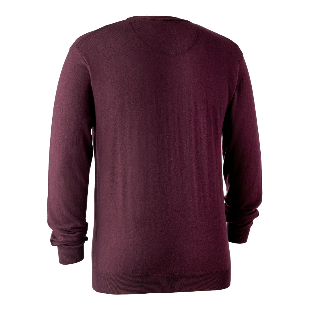 Deerhunter Kingston Knit with O-neck Burgundy