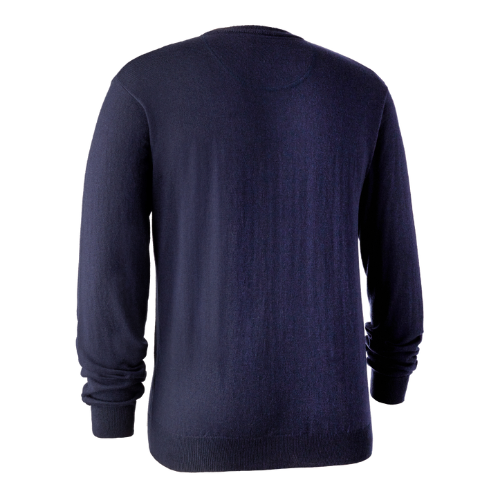 Deerhunter Kingston Knit with O-neck Dark Blue