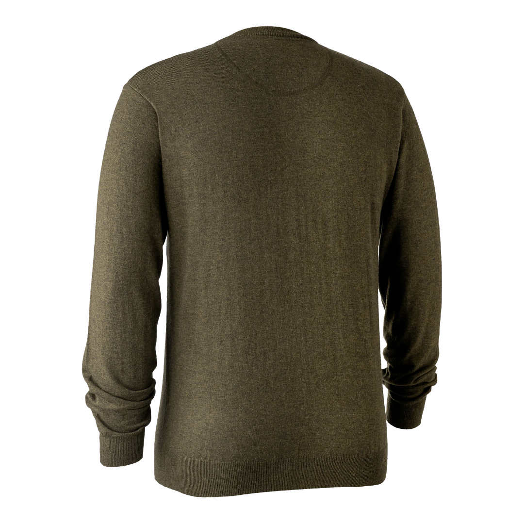 Deerhunter Kingston Knit with V-Neck Cypress