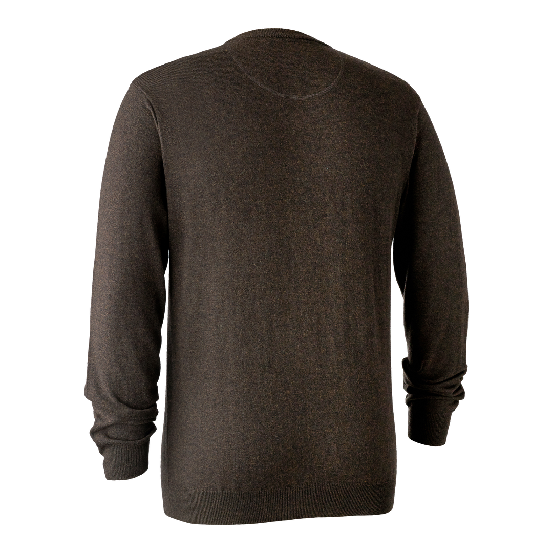 Deerhunter Kingston Knit with V-Neck Dark Elm 2XL