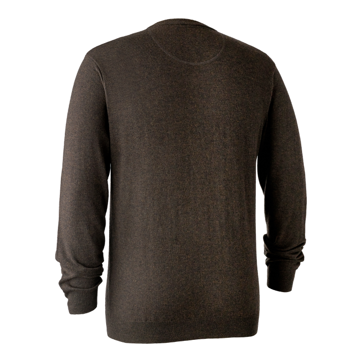 Deerhunter Kingston Knit with V-Neck Dark Elm