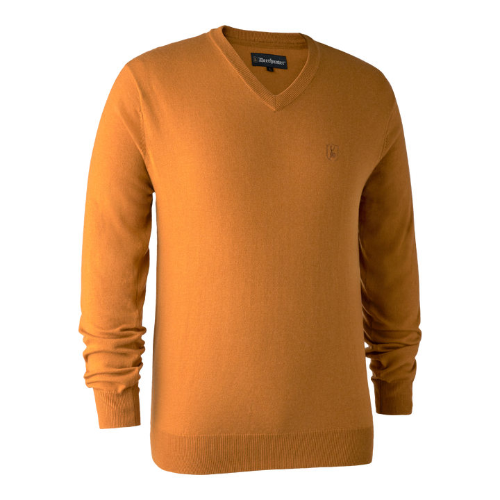 Deerhunter Kingston Knit with V-Neck Golden Oak