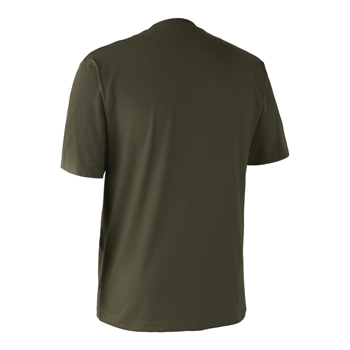 Deerhunter T-shirt with Deer Bark Green L