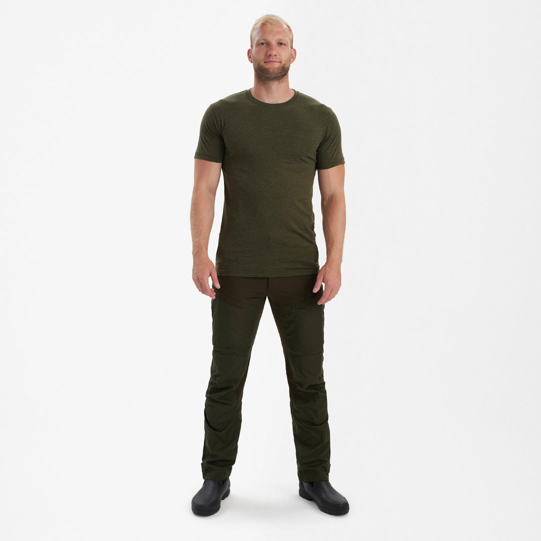 Deerhunter Basic 2-pack T-Shirt Adventure Green melange