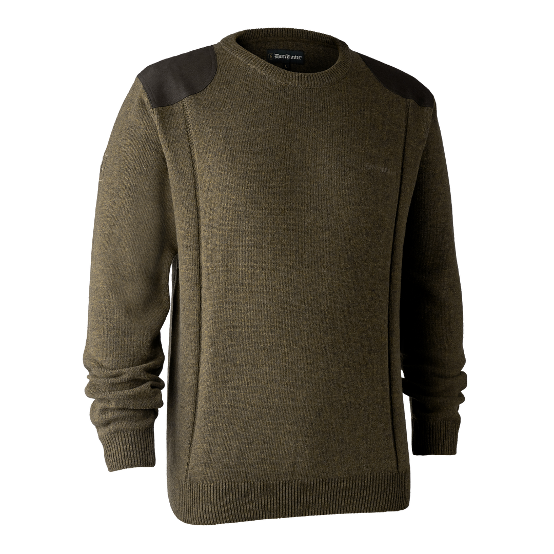 Deerhunter Sheffield Knit with O-neck Cypress 2XL