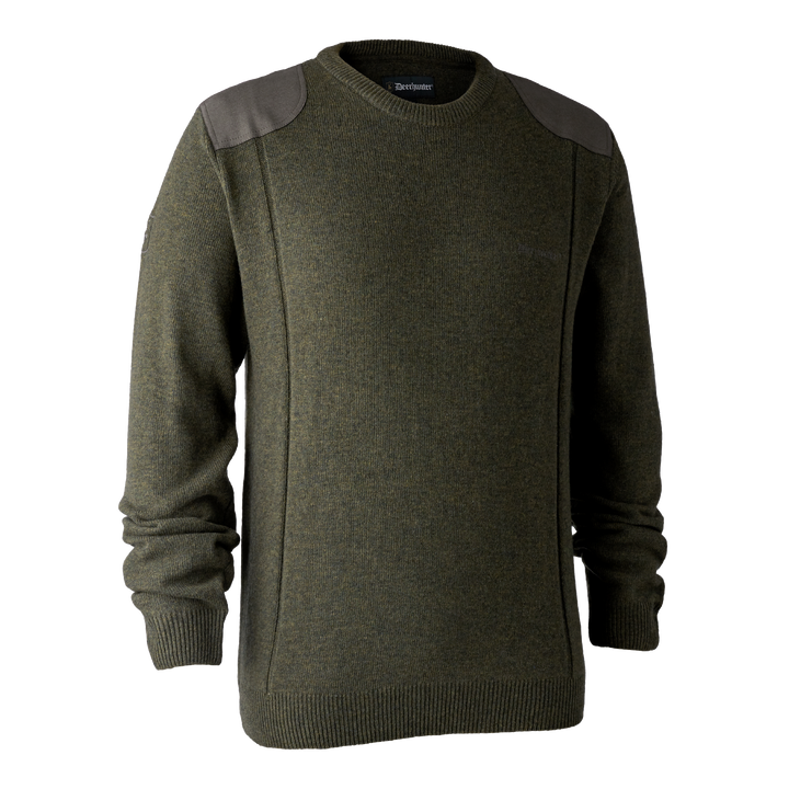 Deerhunter Sheffield Knit with O-neck Green Melange