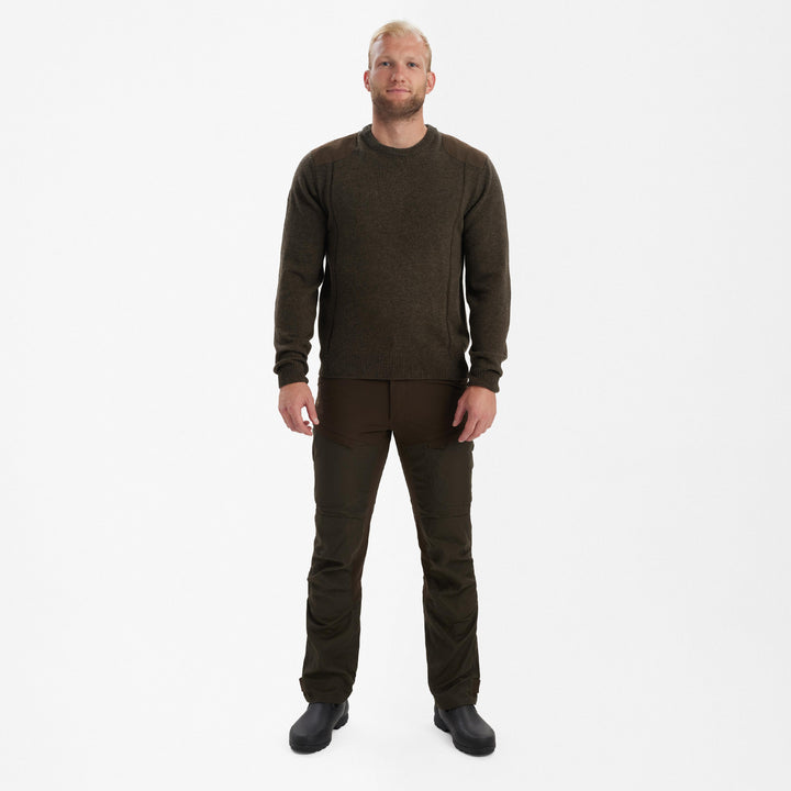 Deerhunter Sheffield Knit with O-neck Dark Elm 2XL