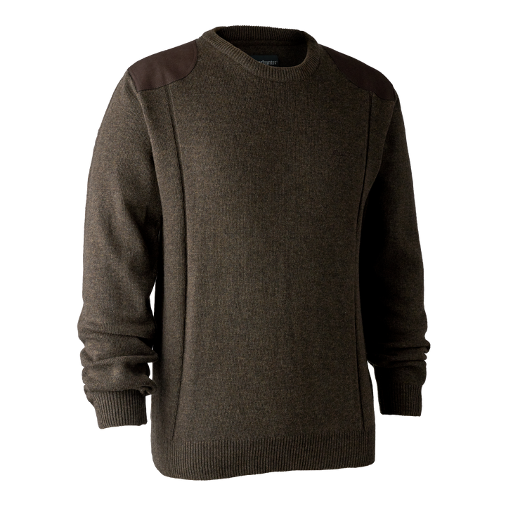 Deerhunter Sheffield Knit with O-neck Dark Elm