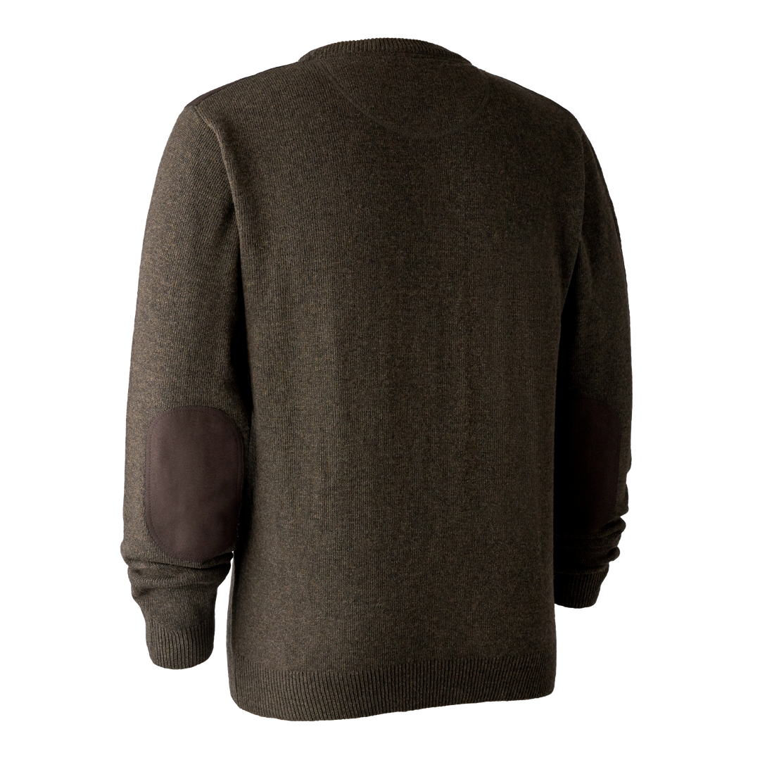 Deerhunter Sheffield Knit with O-neck Dark Elm 2XL