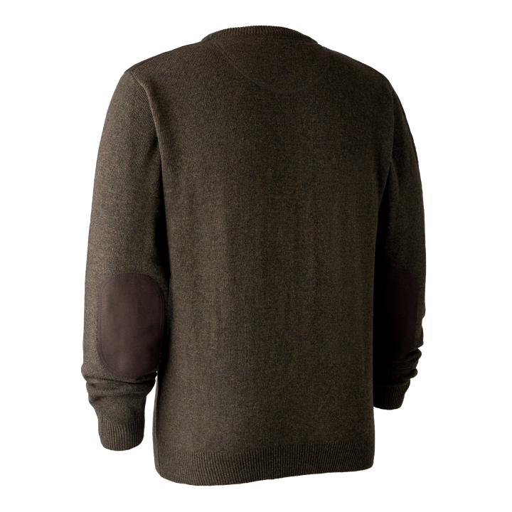 Deerhunter Sheffield Knit with O-neck Dark Elm