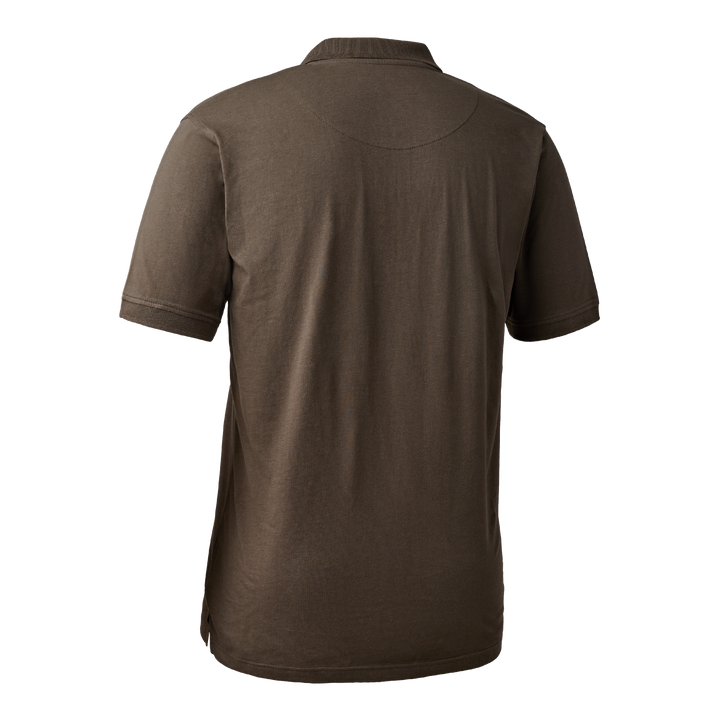 Deerhunter Christian Polo Shirt Brown Leaf