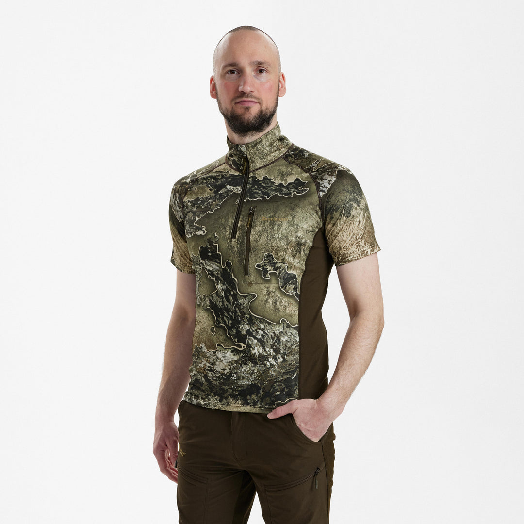 Deerhunter Excape Insulated T-shirt with zip-neck REALTREE EXCAPE