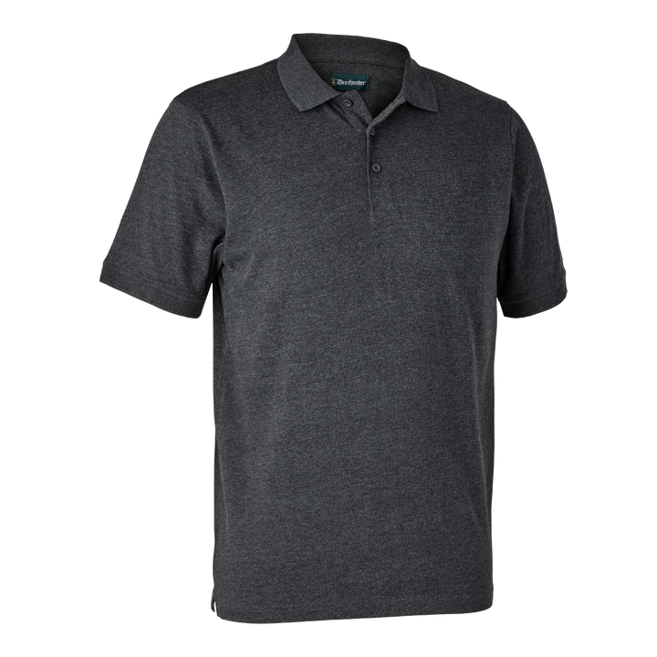 Deerhunter Gunnar Polo Shirt Dark Grey melange