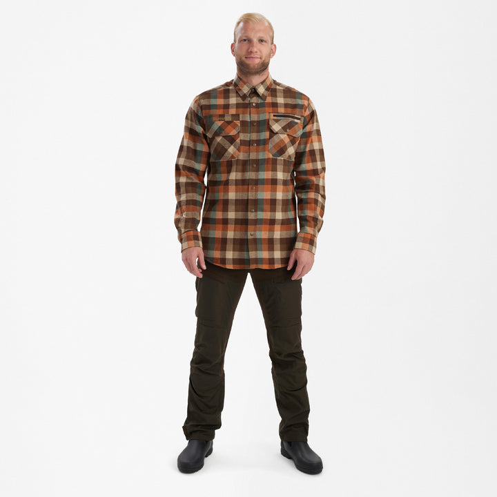 Deerhunter James Shirt Brown Check