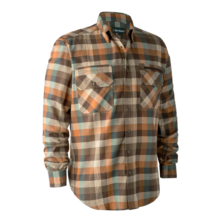 Deerhunter James Shirt Brown Check 39/40