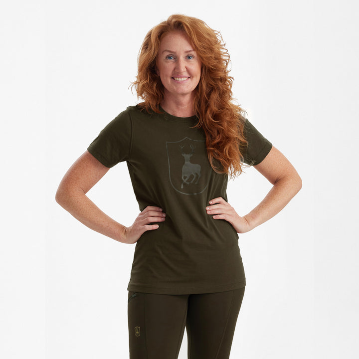 Deerhunter Lady Logo T-shirt Fallen Leaf