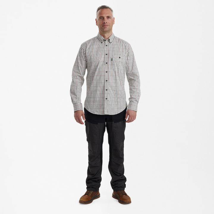 Deerhunter Henry Shirt  Green Check 39/40