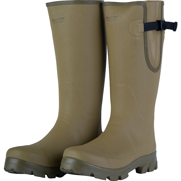 Jack Pyke Ashcombe Gusset Wellington Boots Olive